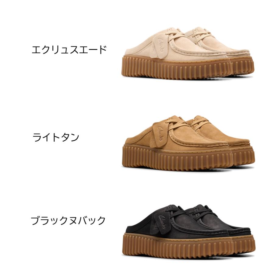 Clarks（クラークス） レディース サボサンダル 厚底 本革 トーヒル