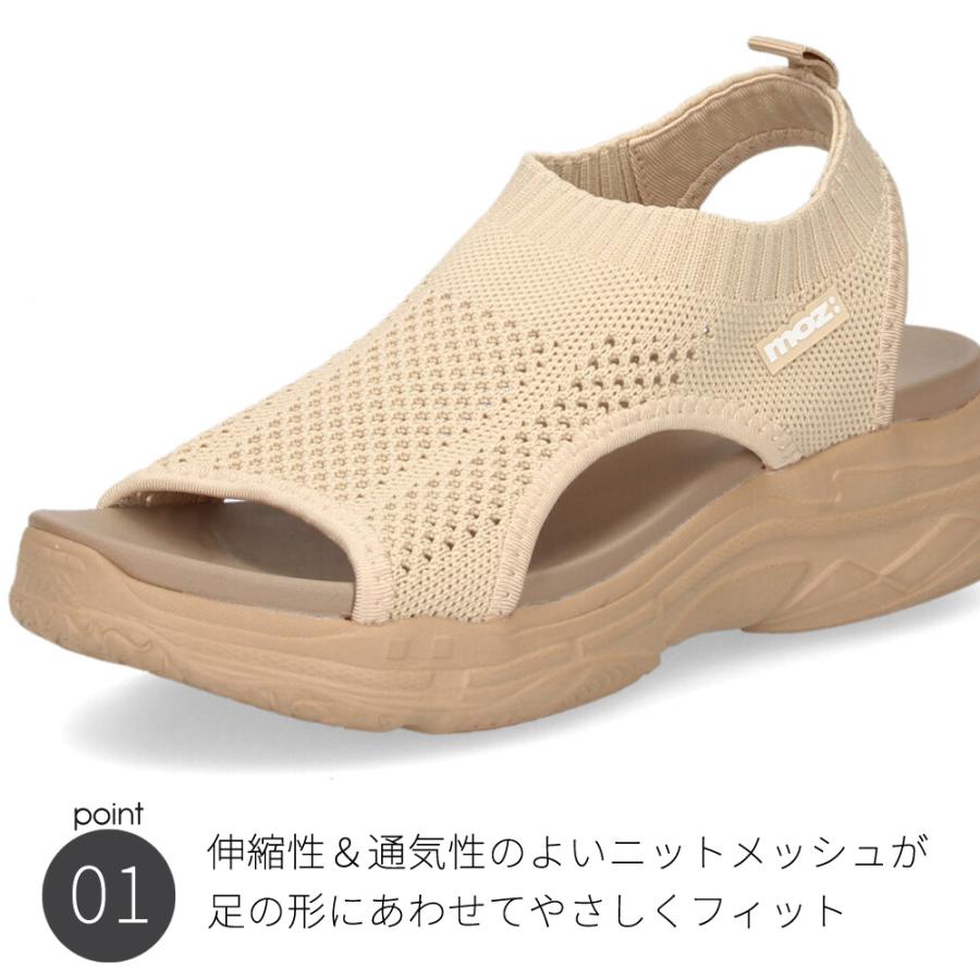 moz（モズ） サンダル レディース 厚底 51101 moz スポーツ カジュアル