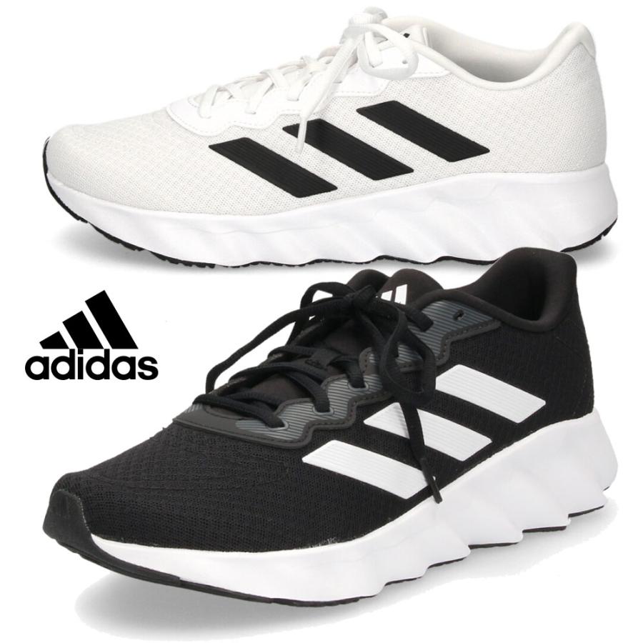 adidas（アディダス） スニーカー メンズ カジュアル シューズ 黒 白