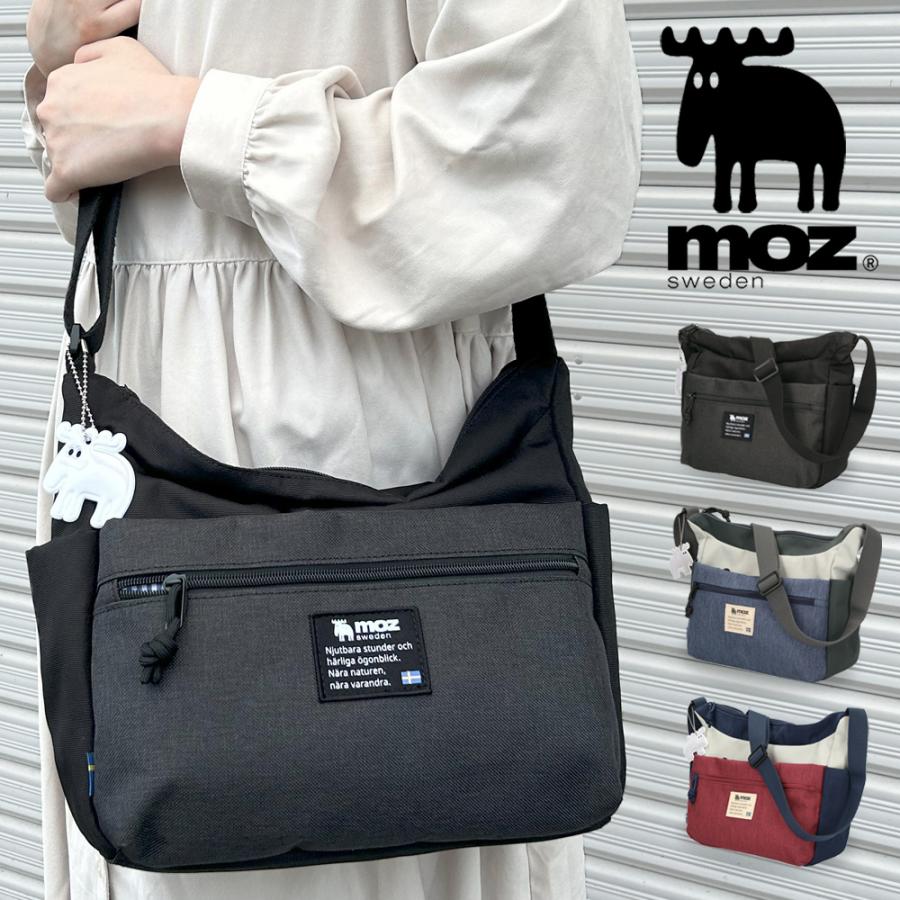 モズ ショルダーバッグ レディース メンズ ユニセックス 斜めがけ 軽量 仕事 旅行 大人 ポケット 多収納 かわいい コンパクト 通勤 カバン 黒 ブラック moz ZZEI28 moz（モズ） ショルダーバッグ レディース メンズ ユニセックス 斜