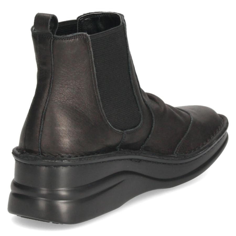 ショートブーツ レディース 歩きやすい 厚底 本革 きれいめ サイドゴアブーツ 5cm 黒 ブラック ブラウン グレー 日本製 柔らかい 痛くない NICO ニコ 83041 ニコ（NICO） ショートブーツ レディース 歩きやすい 厚底 本革 きれい