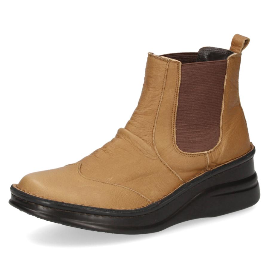 ニコ（NICO） ショートブーツ レディース 歩きやすい 厚底 本革 きれい