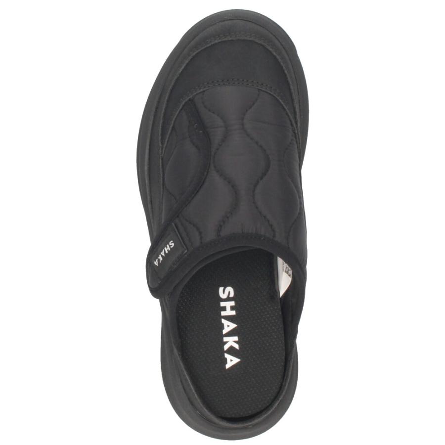 SHAKA（シャカ） サンダル レディース 黒 厚底 靴 シュラフ スライド