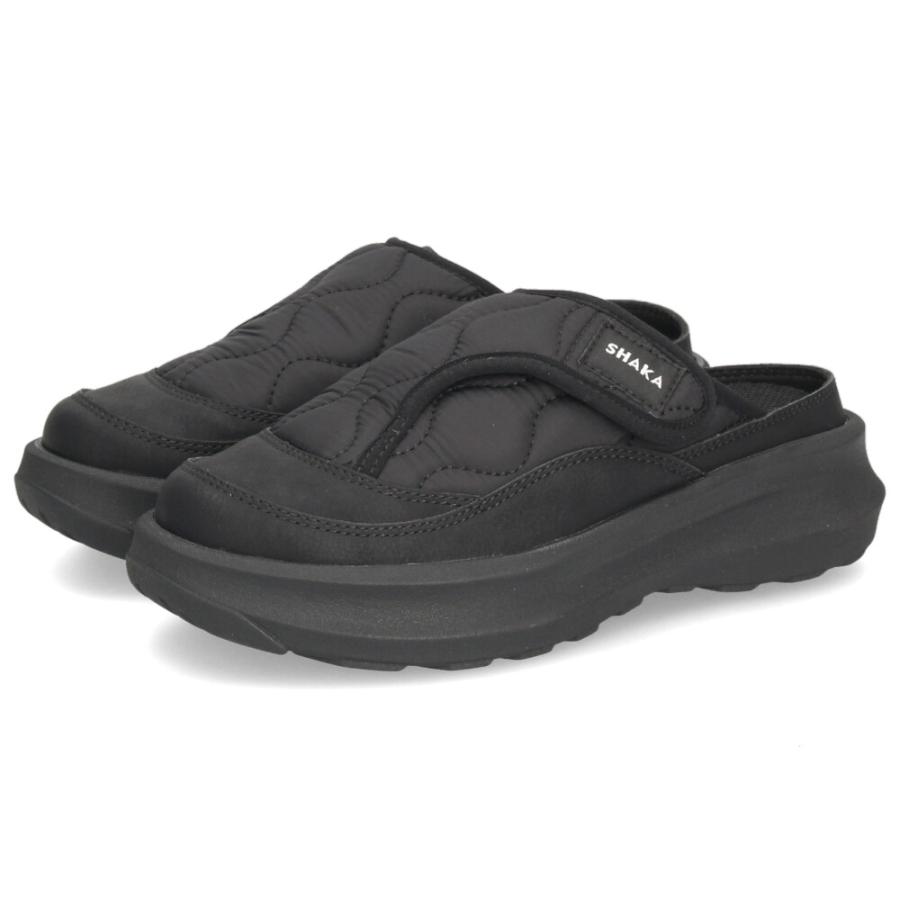 SHAKA（シャカ） サンダル レディース 黒 厚底 靴 シュラフ スライド
