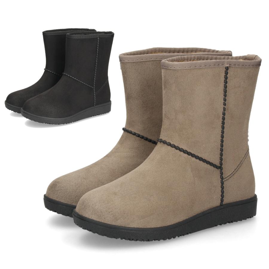 爆買 完全防水 ムートンブーツ レディース 防寒 スエード調 靴