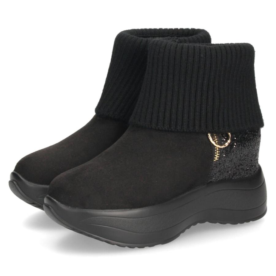 MUUM（ムーム） ブーツ レディース 厚底 グリッターリブニット