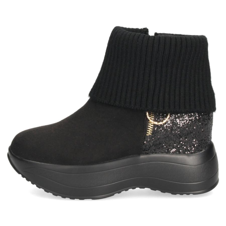 MUUM（ムーム） ブーツ レディース 厚底 グリッターリブニット