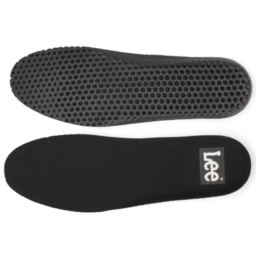 Lee（リー） スニーカー メンズ 靴 黒 ブラック 厚底 本革 レザー