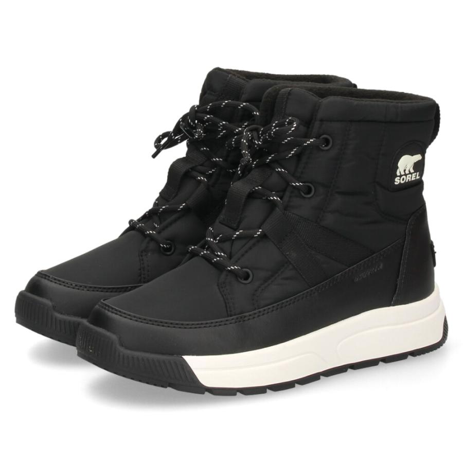 【新品】SOREL ソレル　防水ファー　スノーブーツ ブラック　黒　24 SOREL（ソレル） ブーツ レディース 防水 スノーブーツ 滑らない 防滑