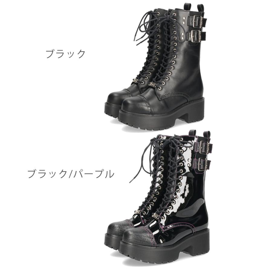YOSUKE（ヨースケ） 爆買 ブーツ 厚底レースアップブーツ 靴