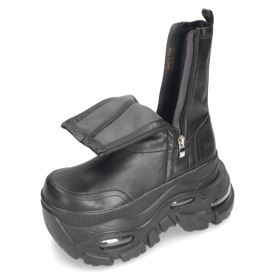 YOSUKE（ヨースケ） 爆買 厚底スニーカー サイドファスナー 靴