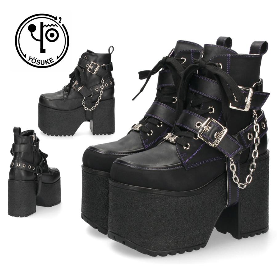 YOSUKE（ヨースケ） 厚底ブーツ レディース 靴 YOSUKE 4460118 ベルト