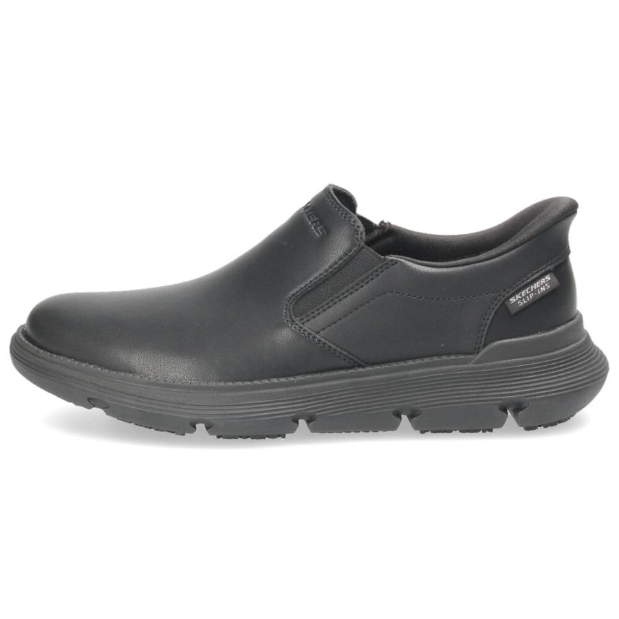 スケッチャーズ スリップインズ メンズ ガルザ スニーカー ビジネスシューズ スリッポン ワーク 防滑 SKECHERS 200315 ブラック 黒 走れる 本革 Parade限定商品の画像