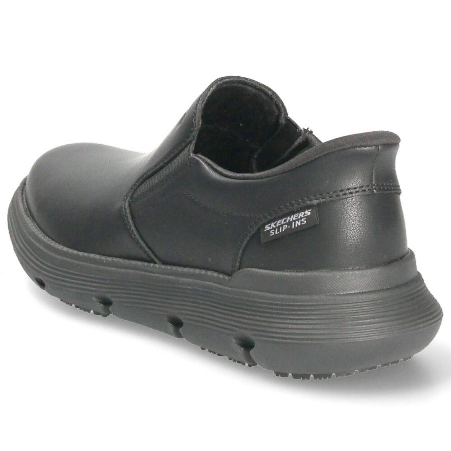 スケッチャーズ スリップインズ メンズ ガルザ スニーカー ビジネスシューズ スリッポン ワーク 防滑 SKECHERS 200315 ブラック 黒 走れる 本革 Parade限定商品の画像