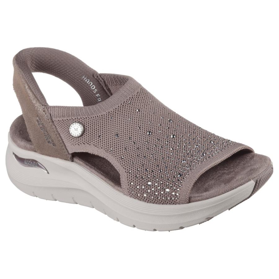 スケッチャーズ スリップインズ レディース サンダル ブラック アーチフィット 2 ARCHFIT2 靴 ノーマル幅 SKECHERS 164016 Parade限定商品の画像