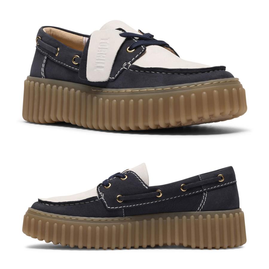 クラークス レディース カジュアルシューズ トーヒルボート ボートシューズ ローファー 本革 厚底 靴 Clarks Torhill Boat 26186647 26186302 26186303 | Clarks | 16