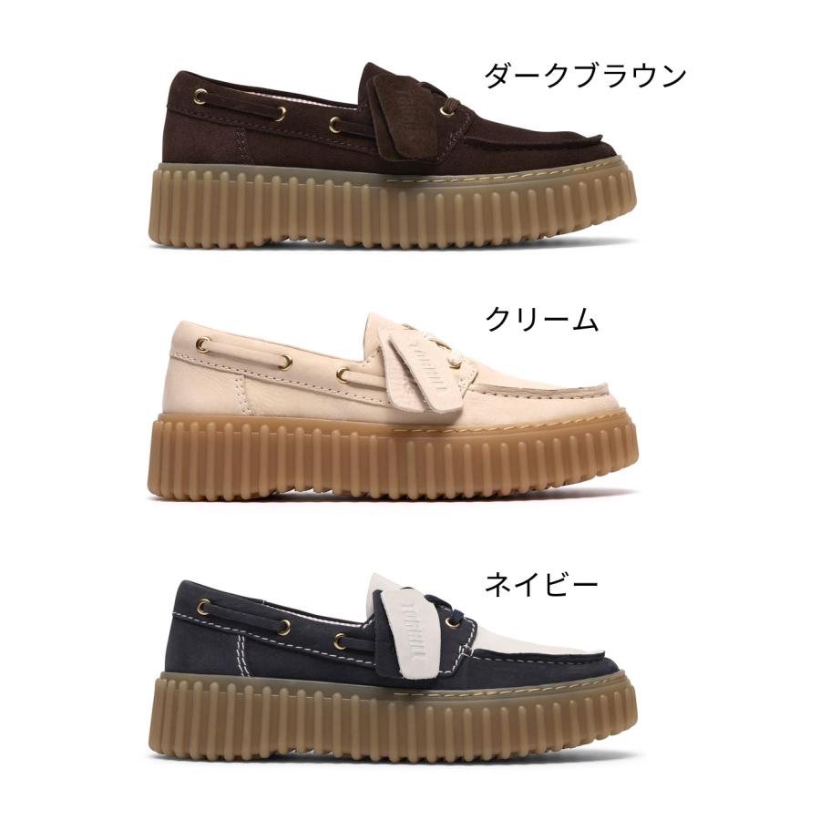 クラークス レディース カジュアルシューズ トーヒルボート ボートシューズ ローファー 本革 厚底 靴 Clarks Torhill Boat 26186647 26186302 26186303 | Clarks | 04