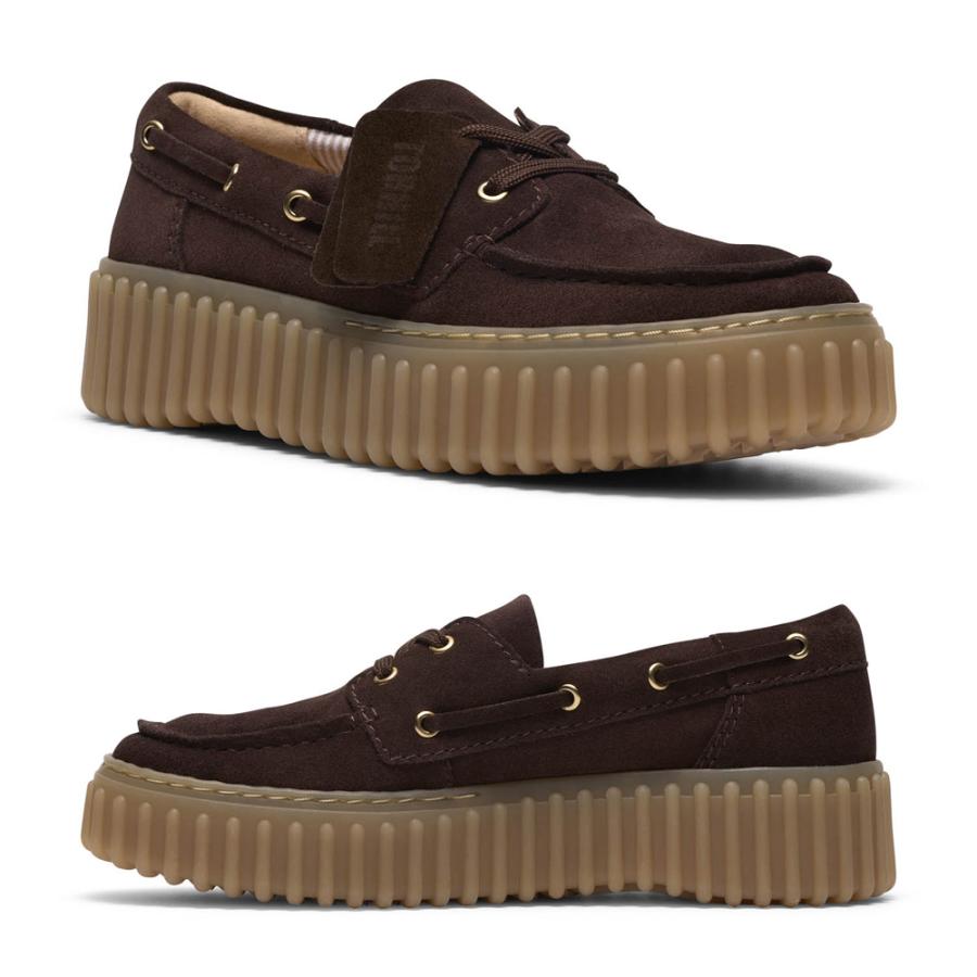 クラークス レディース カジュアルシューズ トーヒルボート ボートシューズ ローファー 本革 厚底 靴 Clarks Torhill Boat 26186647 26186302 26186303 | Clarks | 06