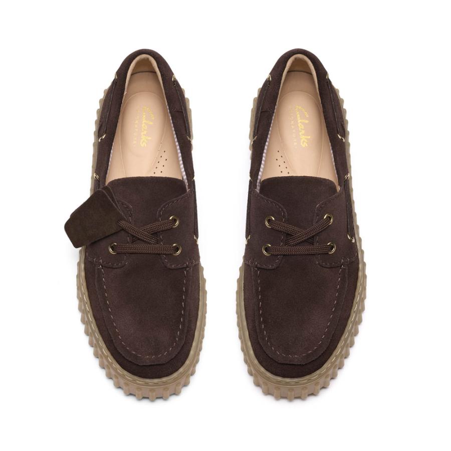 クラークス レディース カジュアルシューズ トーヒルボート ボートシューズ ローファー 本革 厚底 靴 Clarks Torhill Boat 26186647 26186302 26186303 | Clarks | 07