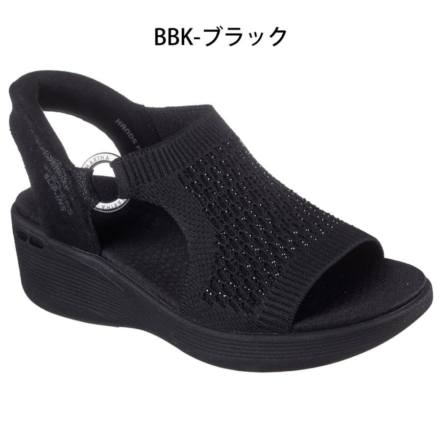 スケッチャーズ スリップインズ レディース サンダル ピアライト パーク ノーマル幅 ラインストーン SKECHERS Slip-ins PIER-LITE 188001の画像