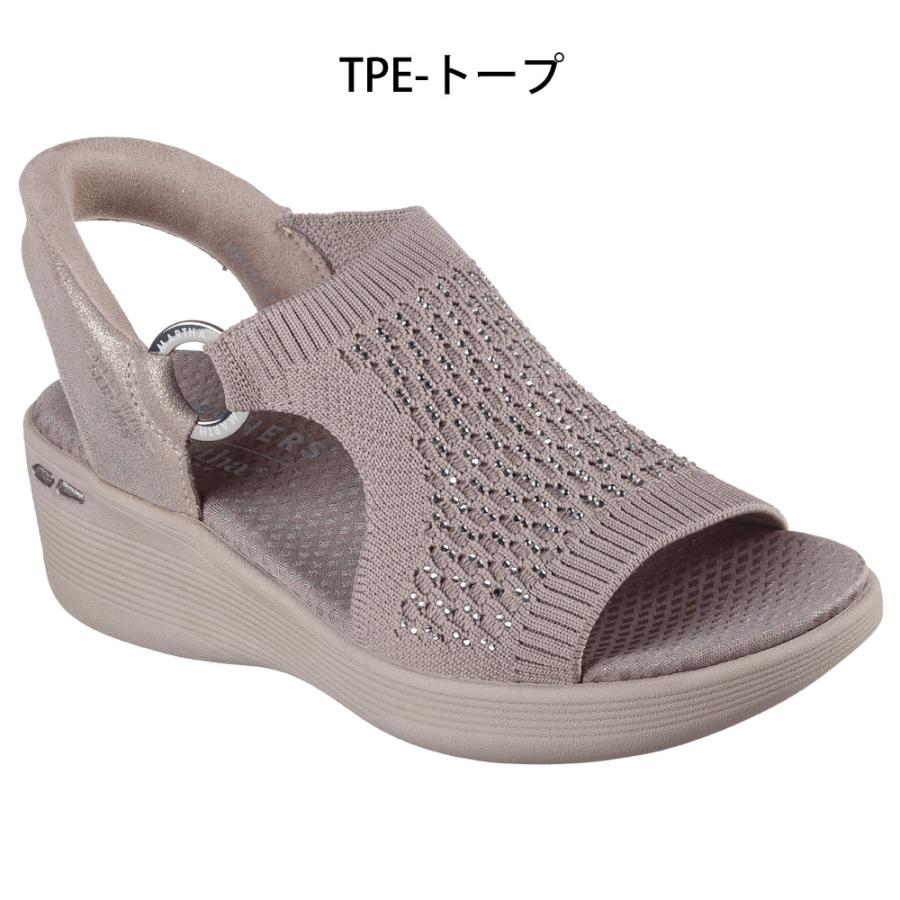 スケッチャーズ スリップインズ レディース サンダル ピアライト パーク ノーマル幅 ラインストーン SKECHERS Slip-ins PIER-LITE 188001の画像