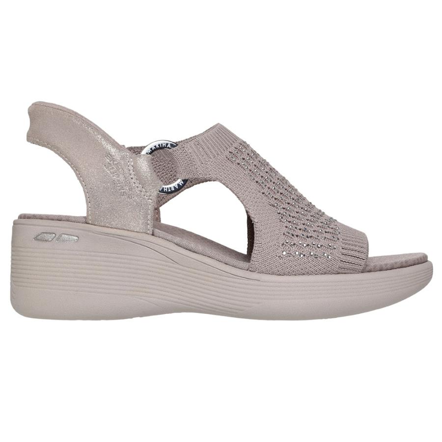 スケッチャーズ スリップインズ レディース サンダル ピアライト パーク ノーマル幅 ラインストーン SKECHERS Slip-ins PIER-LITE 188001の画像