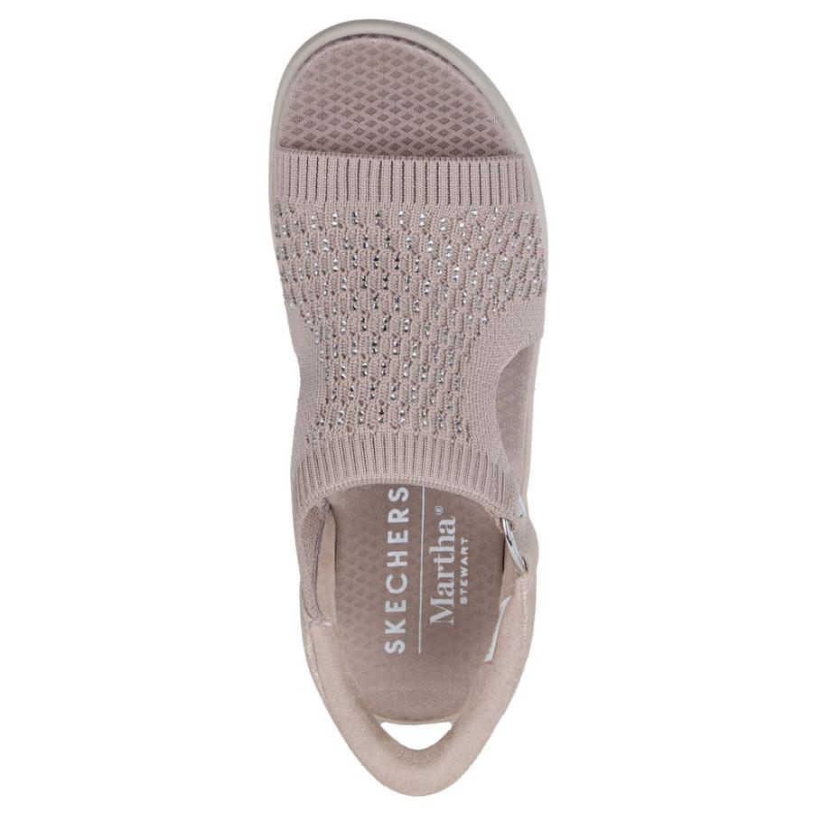 スケッチャーズ スリップインズ レディース サンダル ピアライト パーク ノーマル幅 ラインストーン SKECHERS Slip-ins PIER-LITE 188001の画像