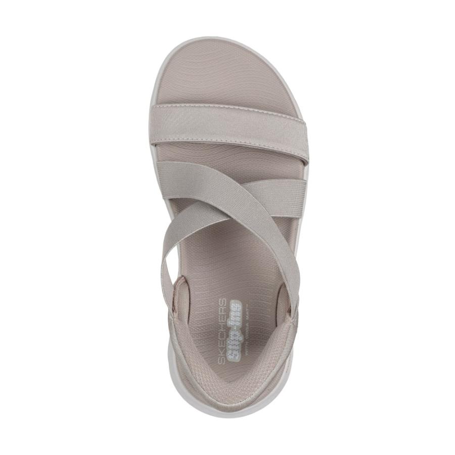 スケッチャーズ スリップインズ 立ったまま履ける レディース サンダル ゴーウォーク 靴 ノーマル幅 SKECHERS Slip-ins 141489 ハンズフリー 手を使わずに履けるの画像