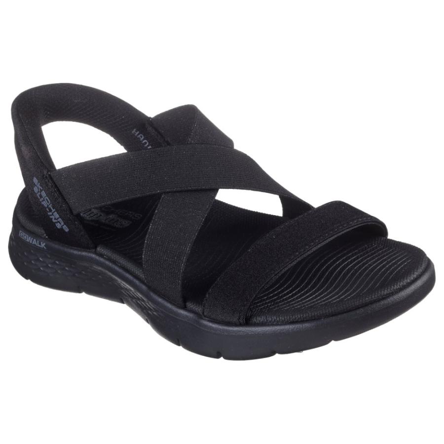 スケッチャーズ スリップインズ 立ったまま履ける レディース サンダル ゴーウォーク 靴 ノーマル幅 SKECHERS Slip-ins 141489 ハンズフリー 手を使わずに履けるの画像