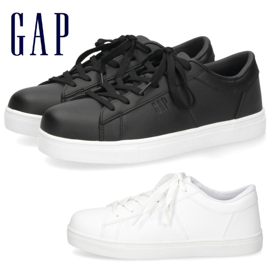 GAPスニーカー・ホワイト/ブラック GAP（ギャップ） スニーカー メンズ レディース コート 靴 GAP