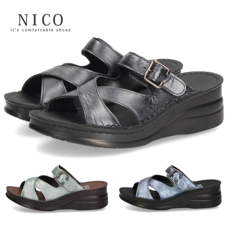 ニコ（NICO） サンダル レディース つっかけ 疲れない 歩きやすい