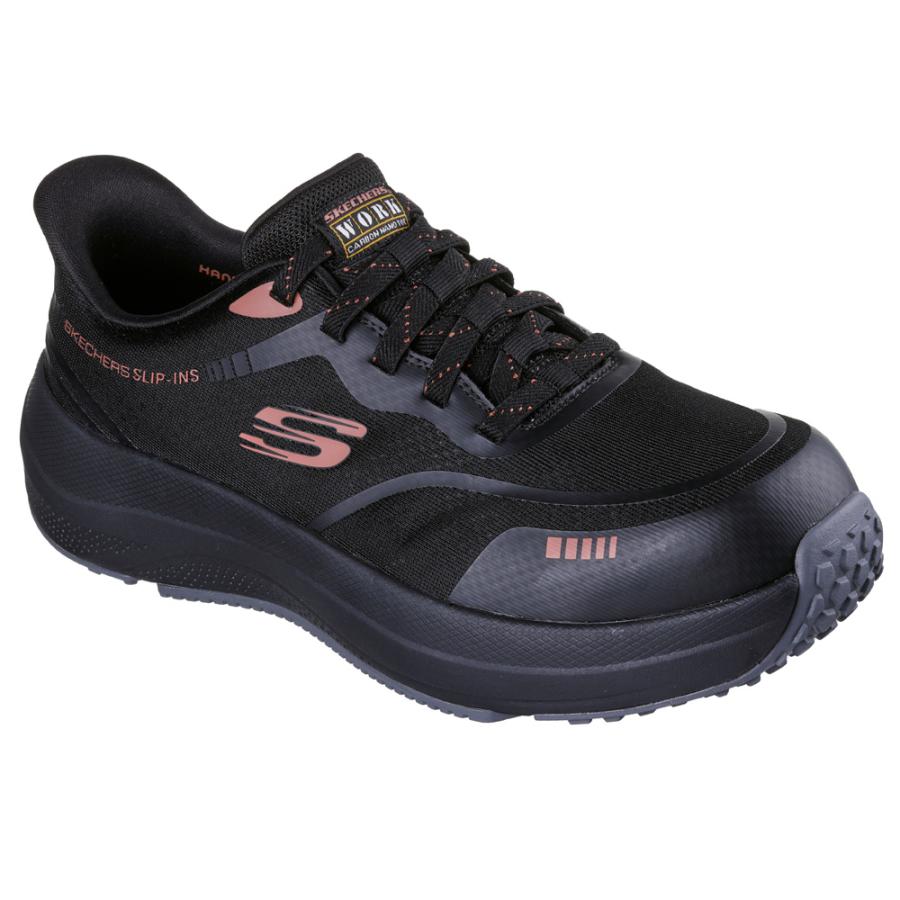 SKECHERS ハンズフリー スリップ・インズ 安全靴 26㎝ ブラック SKECHERS（スケッチャーズ） スリップインズ メンズ 作業靴 安全靴