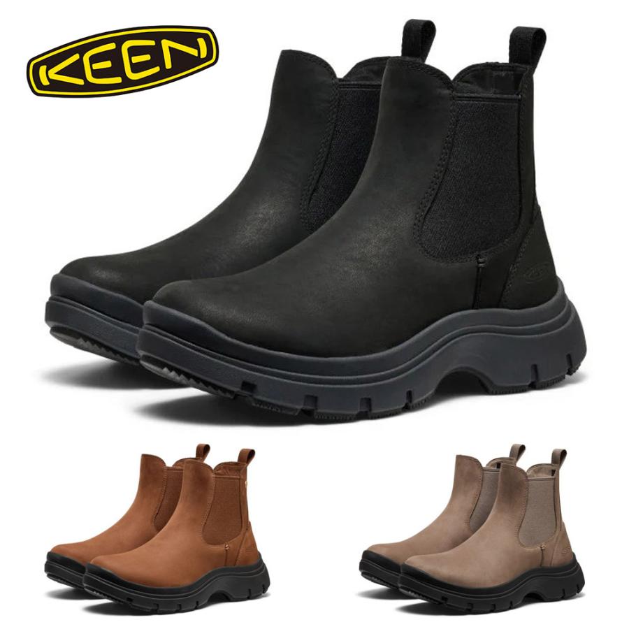 KEEN サイドゴアブーツ 1026827 ブラック レディース　箱無し KEEN（キーン） レディース コーサ チェルシー ブーツ サイドゴア 防水