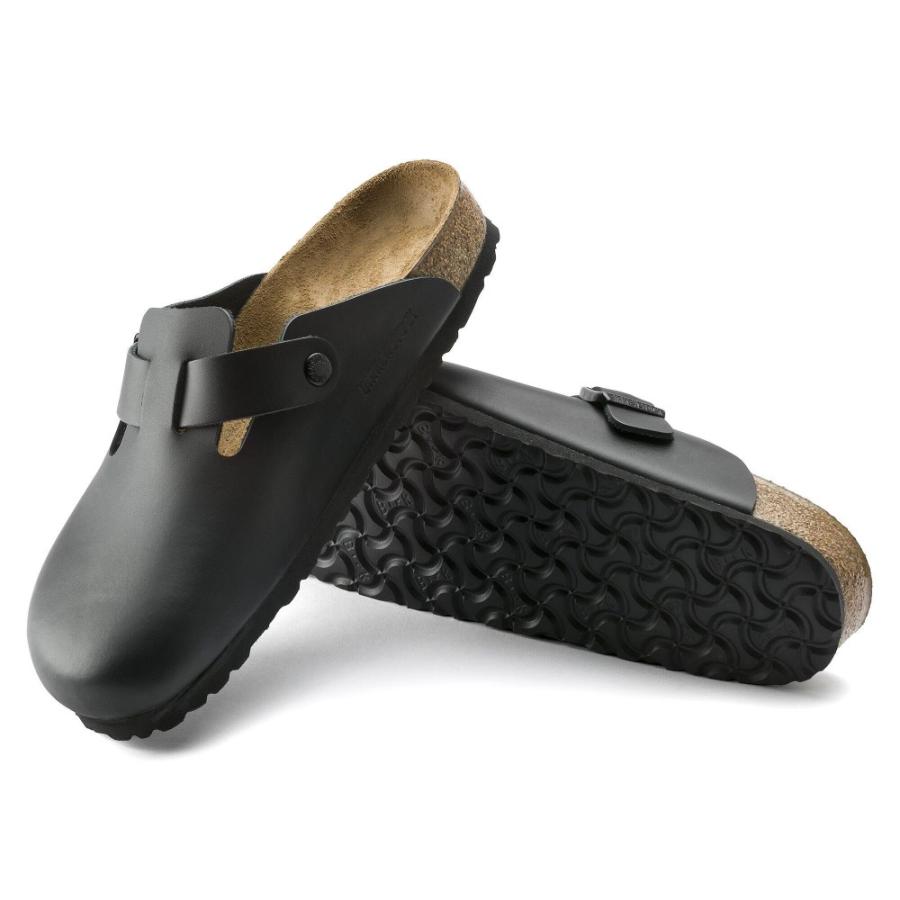 美品 BIRKENSTOCK ビルケンシュトック ボストン 黒 レザー 24cm BIRKENSTOCK（ビルケンシュトック） ボストン ナロー幅 レディース