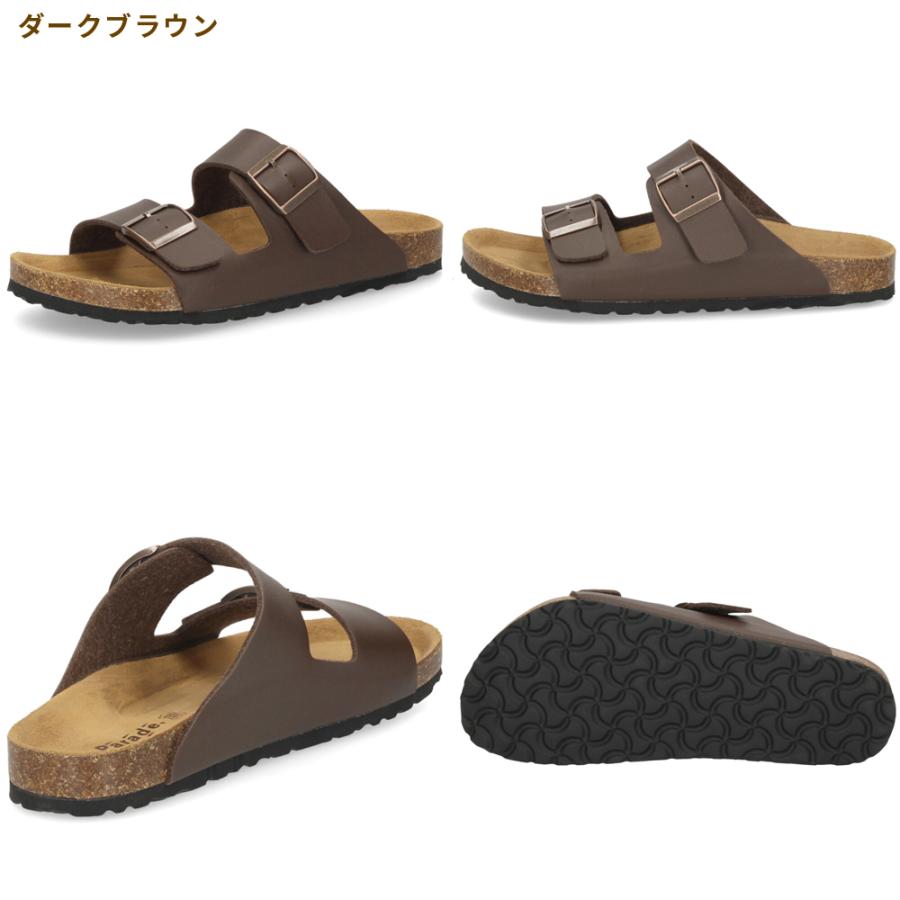 y2k MIDAS 当時物 レザーサンダル サイズ2 未使用 箱付き Parade サンダル メンズ フットベッド コンフォートサンダル