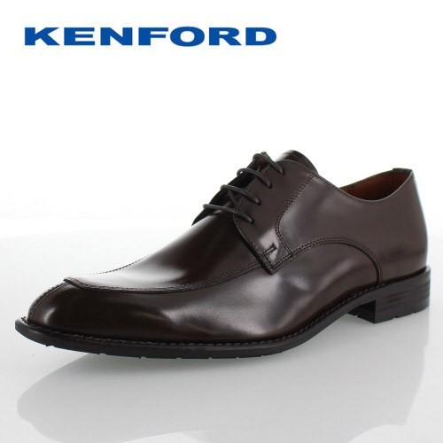 ケンフォード ビジネスシューズ KENFORD KB47 AJ ダークブラウン 再再販！ 靴 メンズ 外羽根式 紳士靴 Ｕチップ 3E 日本製 割引クーポン 撥水 本革