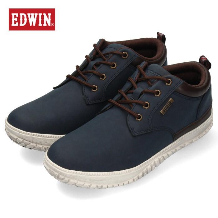 エドウィン Edwin Edw 7808 ネイビー カジュアルシューズ メンズ スニーカー 防水 防滑 靴 レースアップ Parade ワシントン靴店 通販 Paypayモール