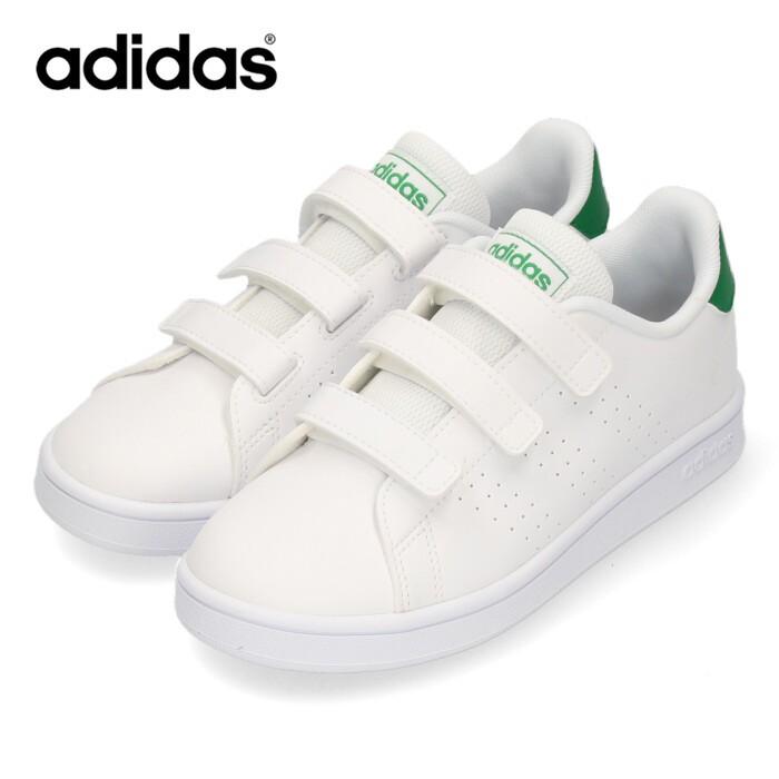 Adidas スニーカー キッズ 子供 アディダス Advancourt C Ef0223 ホワイト グリーン 子供靴 運動 体育 セール Parade ワシントン靴店 通販 Paypayモール