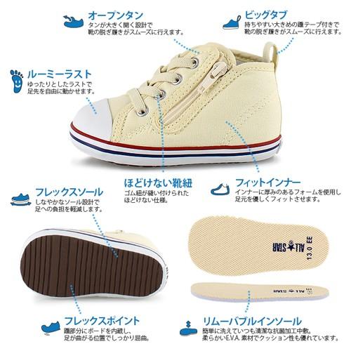 コンバース ベビー オールスター キッズ 子供 ファーストシューズ スニーカー 定番 プレゼント 送料無料 Converse Baby All Star Nz Parade ワシントン靴店 通販 Paypayモール