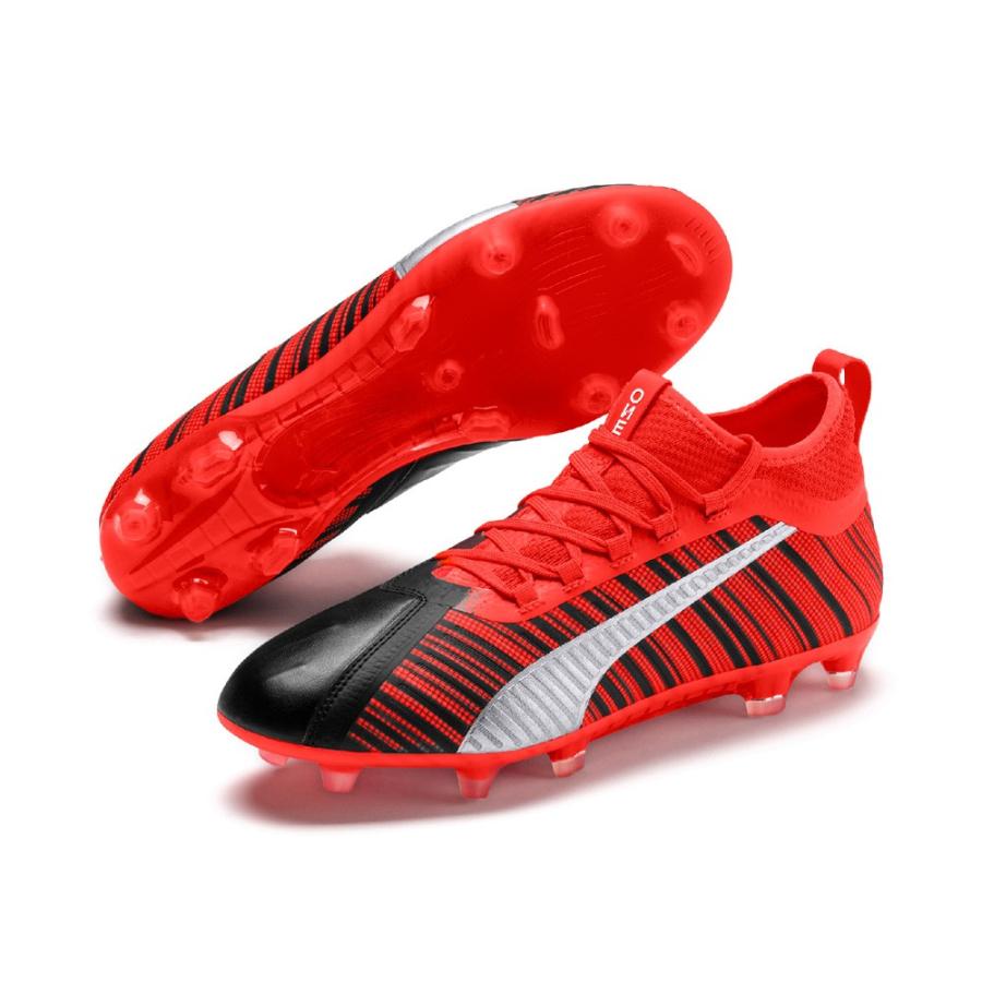 PUMA（プーマ） ワン 5.2 FG/AG ブラック/エナジーレッド/エイジド