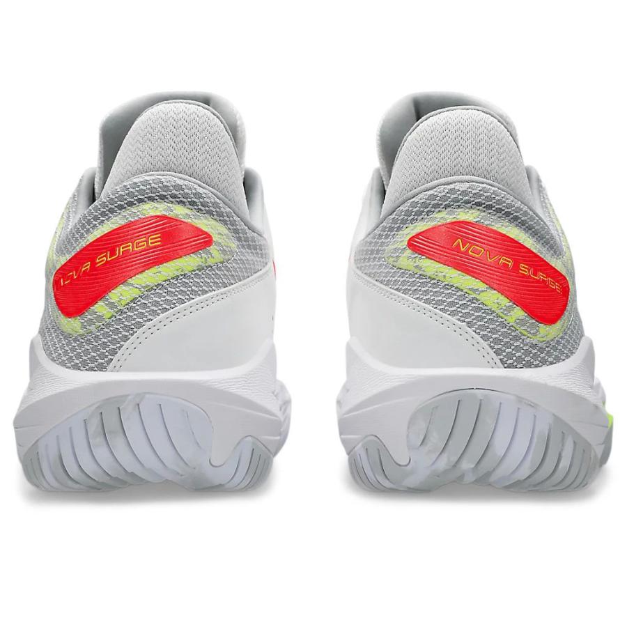 アシックス　ノヴァサージ　LOW ホワイト　サンライズレッド　24.5センチ ASICS（アシックス） ノヴァ サージ LOW ホワイト/サンライズレッド