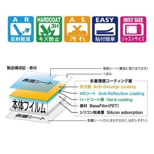 SONY HX50Vデジタルカメラ専用 液晶画面保護シール 503-0006G｜washodo｜05
