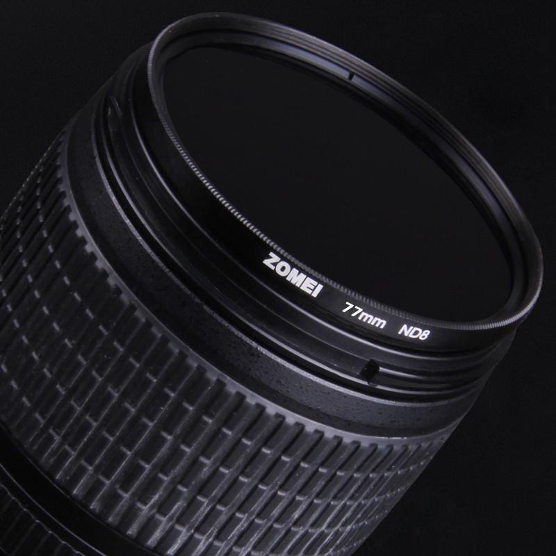 「Zomei」ドイツSCHOTTガラス使用 カメラ用フィルター   ND8 光量調節用 減光フィルター　7種類 (77mm)（517-0028）