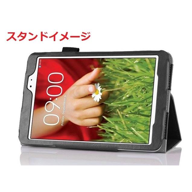 LG G Pad 8.3インチ タブレット専用 保護ケース スタンド機能付きカバー 2色「530-0004」｜washodo｜05