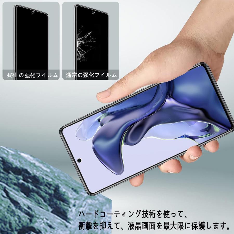 Xiaomi 11T Xiaomi 11T Pro 覗き見防止強化ガラス保護フィルム プライバシー保護に 液晶画面保護 指紋防止 油、汚れ、傷防止に 落下破損防止｜washodo｜06