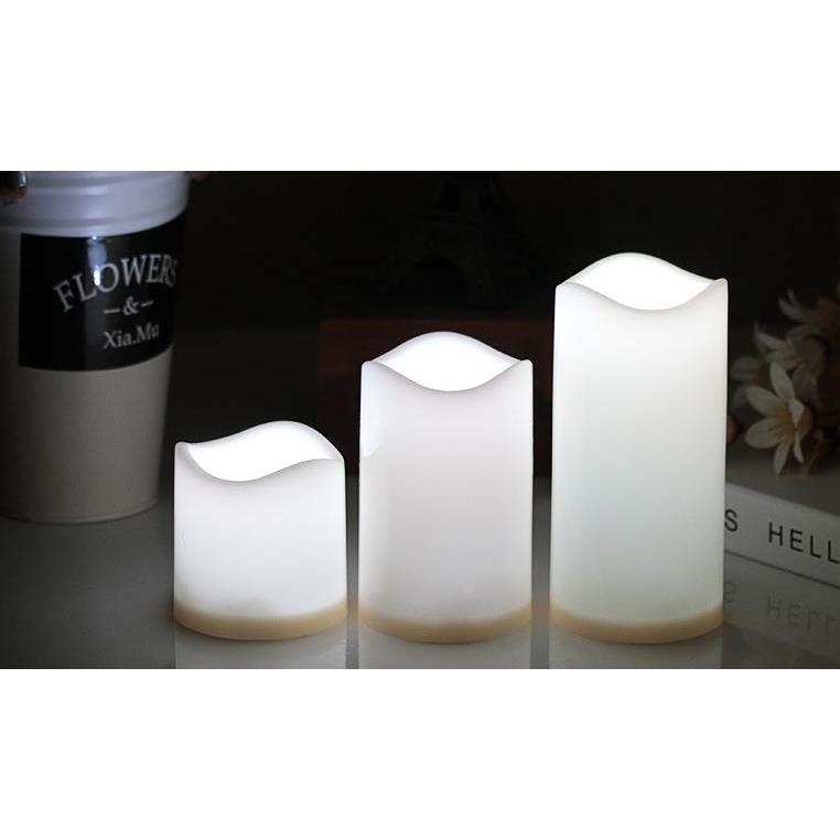 LED キャンドルライト 12色自由に選択できる 大中小サイズ 3本セット