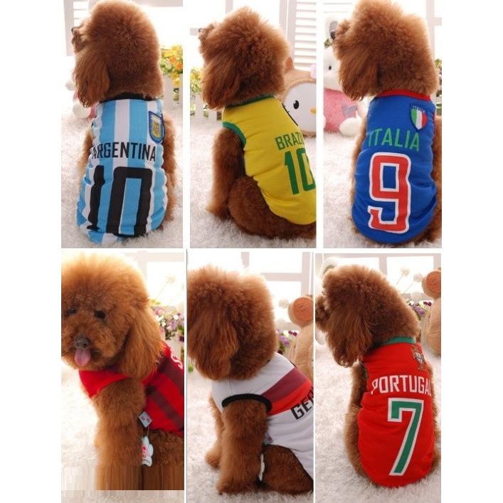 ドッグ用サッカーユニフォーム 犬用サッカーワールドカップ服 6チーム 3サイズ 901 0018 Sale 58 Off