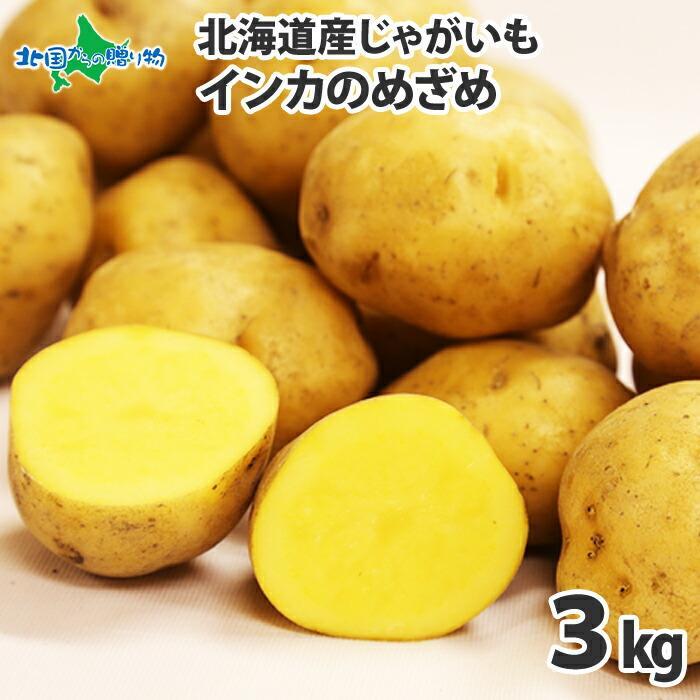 北国からの贈り物 北海道 ジャガイモ インカのめざめ S-Lサイズ 3kg