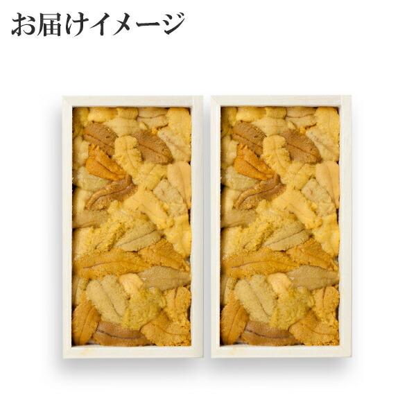 北海道 うに むらかみ 訳あり 生うに80g(木箱入り)x2個セット 生 ウニ ギフト 父の日 プレゼント｜washoku2｜06