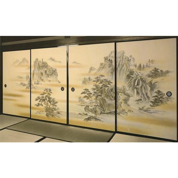 襖紙 4枚組　４枚柄織物高級ふすま紙　SA-52　 (ふすま紙/襖/張替え/通販/新築/リフォーム)